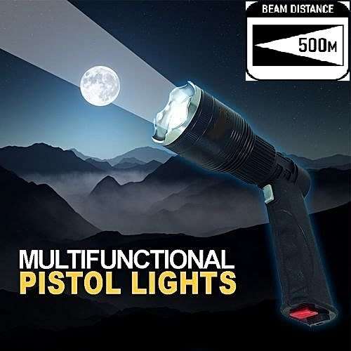 Super Bright Multifunctional Pistol Light 534 XML T6 LED With Tripod and USB Phone Charger Port.