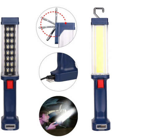 Brand New!!! 700 Lumen - 20w Heavy Duty Work Light With Built-In Power Bank and 1 1/4" Strong Magnet