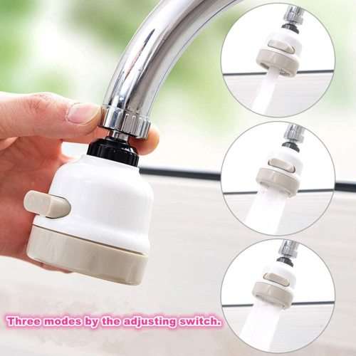 Universal Splash Proof Water Faucet - 360 Degree Rotate - Three Modes - DIY Installation in Seconds