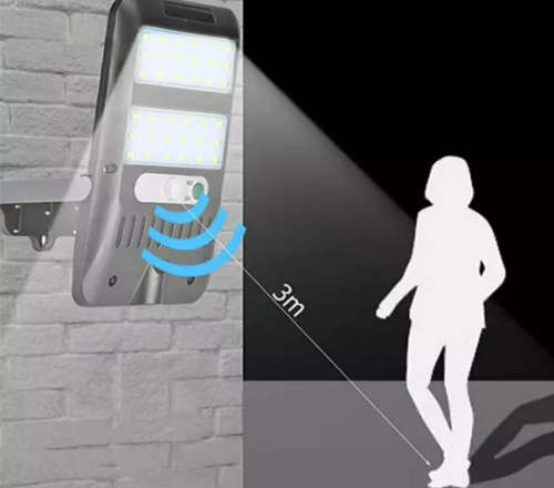 JX-226 Waterproof Solar Powered Motion Sensor Wall Light with 120° Wide Angle - New Generation!