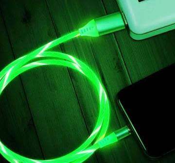 3-in-1 Magnetic Stream-Optic Charge Cable - Micro USB/Lightning/Type-C - 360° Rotary Interface.