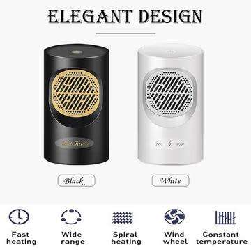 Keep Warm This Winter with the New Elegant Portable Table Unit Heater - White
