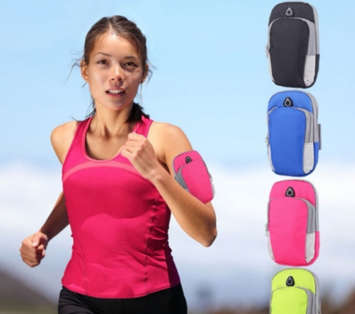 Sports Double Zipper Arm Pouch / Bag - Superb Quality!