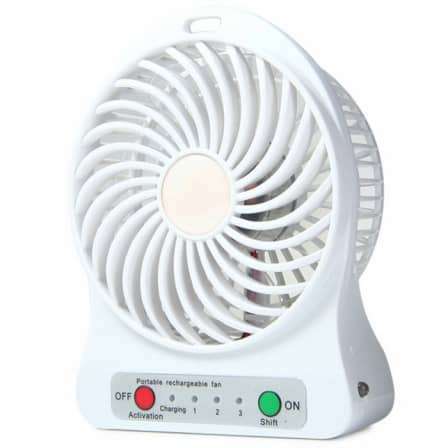 Mini Portable USB Rechargeable Fan - 3 Speed Settings