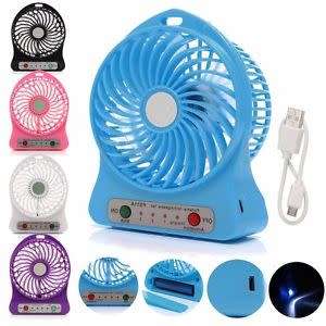 Mini Portable USB Rechargeable Fan - 3 Speed Settings