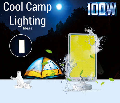 100W LED Magnetic 12V Pocket Size Camp/Outdoor Light In Pouch - Great Investment!