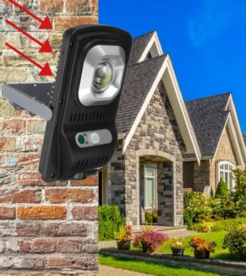 JX-116 Waterproof Solar Powered Motion Sensor Wall Light with 120° Wide Angle - New Generation!