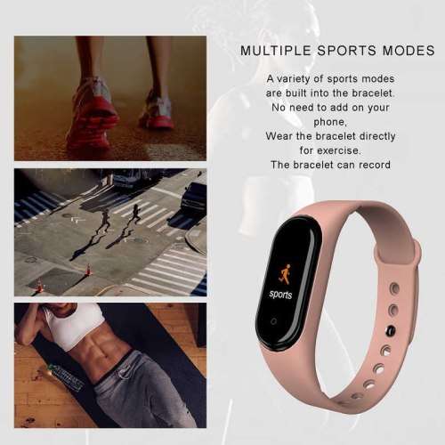 M4 Smart Bracelet / Fitness Tracker  (Heart Rate - Blood Pressure - Motion - Calories - Distance)