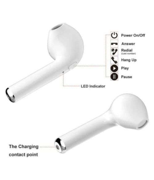 i7 Mini TWS True Wireless Earbuds - Bluetooth 5.0 - Stereo - Charging Case