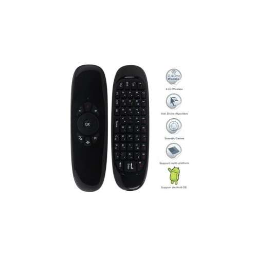 2.4GHz Wireless AIR MOUSE with Gyroscope - QWERTY Keyboard - Remote Control