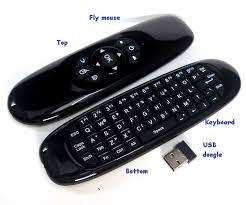 2.4GHz Wireless AIR MOUSE with Gyroscope - QWERTY Keyboard - Remote Control