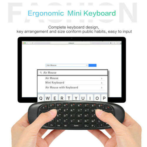2.4GHz Wireless AIR MOUSE with Gyroscope - QWERTY Keyboard - Remote Control