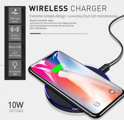 QI 10w Wireless Slimline Charging Pad / Charger - Simplifying Life