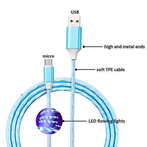 Micro USB - High Speed - Candy Color - LED Lighting - Charge & Date Cable - 2.4A