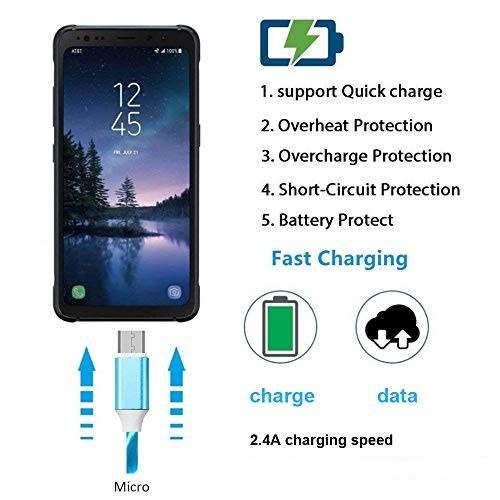 Micro USB - High Speed - Candy Color - LED Lighting - Charge & Date Cable - 2.4A