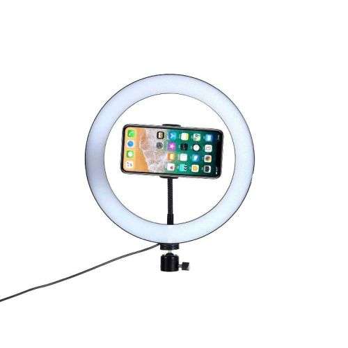 10" Ring/Fill Light With Phone Clip - 26cm - Intelligent Control - 3 Color Modes