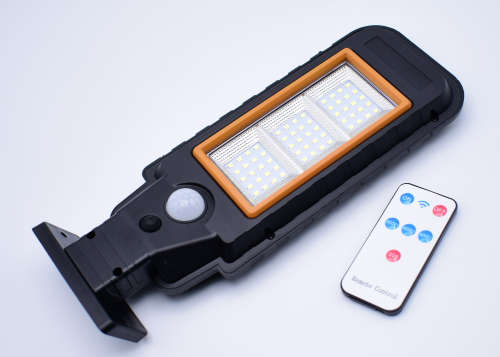60 LED Waterproof Solar Induction Wall/Street Light with Remote Control - 120° Wide Angle -GT-8011A