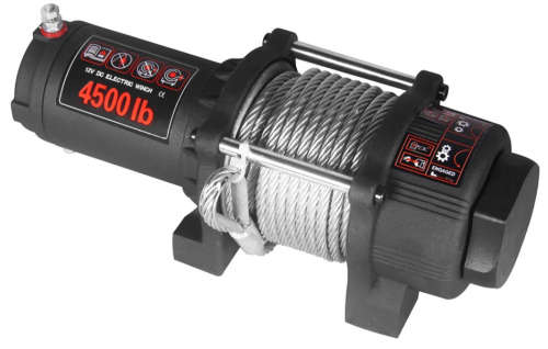 12V 4500lb (2040kg) Electric Winch for All Terrain and Utility Vehicles - Tools That Mean Business!