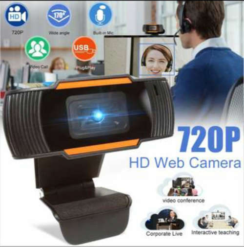 HD 720P Plug & Play WEB Camera with Built In Microphone - Perfect for Streaming and Video Recording