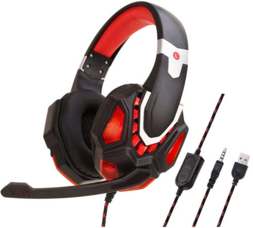 Luminous G10 Gaming Headphone with Microphone - USB / 3.5mm Interface - Design for Game Enthusiasts