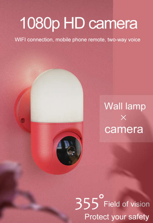 HD Outdoor Surveillance Camera with Light - Wi-Fi - IR Night Vision - Motion Detect - 2 Way Audio