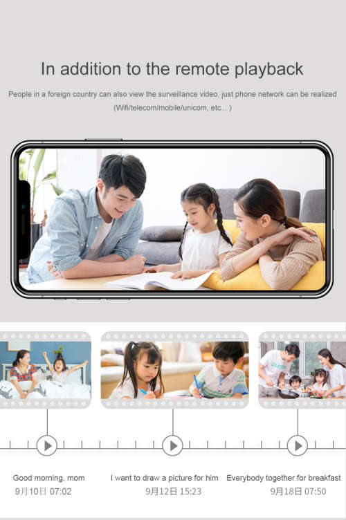 HD Outdoor Surveillance Camera with Light - Wi-Fi - IR Night Vision - Motion Detect - 2 Way Audio