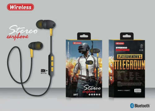 Wireless Bluetooth Stereo Earphone - TF Slot - Rechargeable - Super Bass - Great for Gaming!