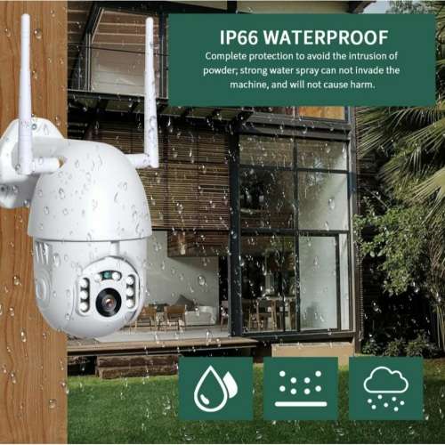 Outdoor Surveillance Camera - Wi-Fi - IR Night Vision - Water Resistant - 2 Way Audio - Full HD