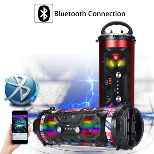 A28 Portable Bluetooth Super Bass Speaker - Phone Holder - TF - FM - AUX-In