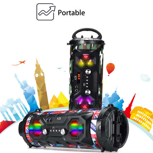 A28 Portable Bluetooth Super Bass Speaker - Phone Holder - TF - FM - AUX-In