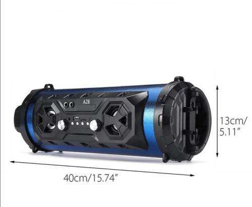 A28 Portable Bluetooth Super Bass Speaker - Phone Holder - TF - FM - AUX-In
