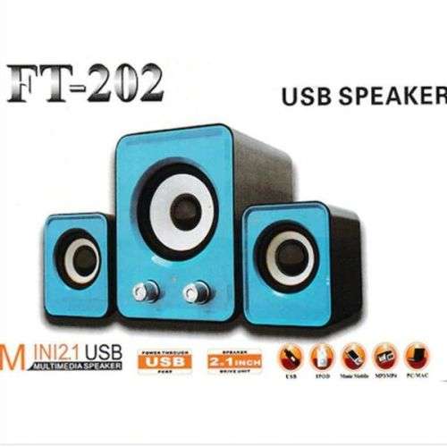 FT-202 Mini 2.1 USB Multimedia Speakers For Computer