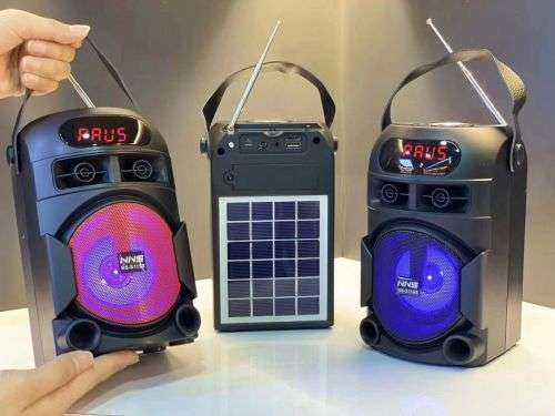 NS-S119S Solar Powered Wireless Bluetooth Speaker - USB - TWS Function - Solar Panel