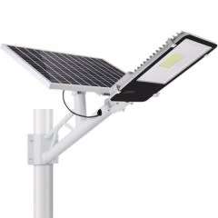 Complete 200W LED Solar Powered Street Light With Solar Panel, Mounting Bracket And Remote Control