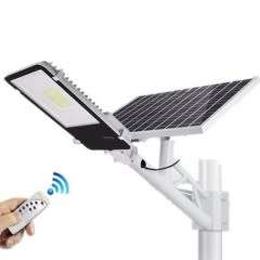 Complete 200W LED Solar Powered Street Light With Solar Panel, Mounting Bracket And Remote Control
