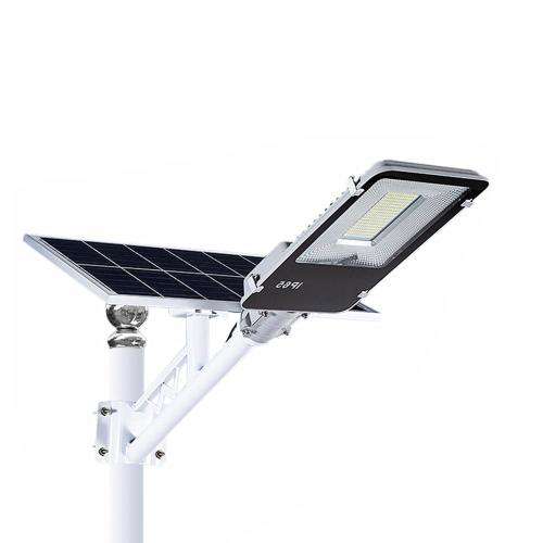 Complete 200W LED Solar Powered Street Light With Solar Panel, Mounting Bracket And Remote Control