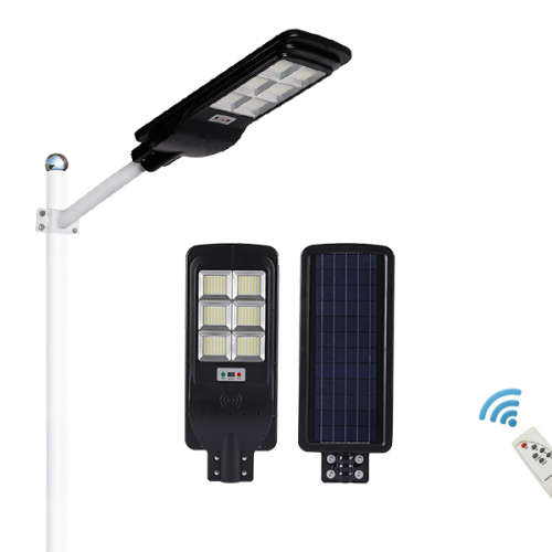 All-In-One 200W LED Solar Powered Street Light with Remote Control - PIR Sensor