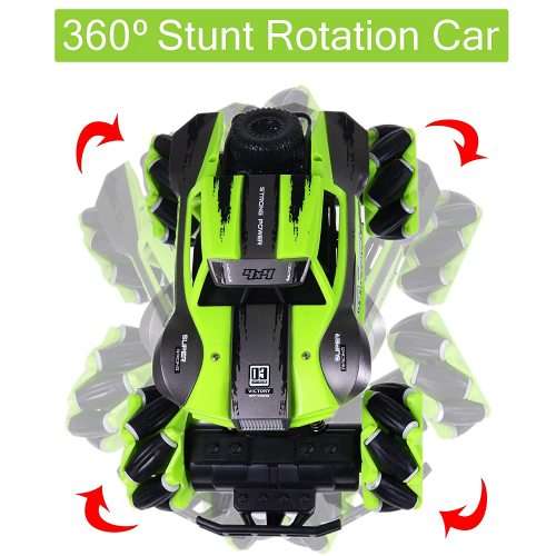 MONSTER OFF-ROAD FOUR WHEEL R/C RALLY CAR - 360° Rotation - Electric - 1:16 Scale