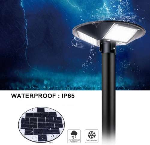 ALL NEW Design - 150W UFO Solar Street Light - High Bay - PIR Sensor - R/Control - 360° Lighting