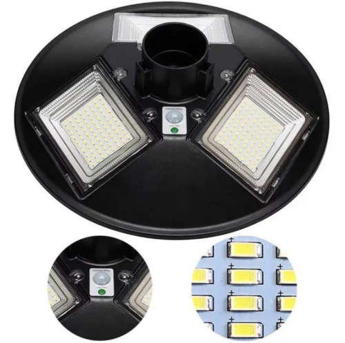 ALL NEW Design - 150W UFO Solar Street Light - High Bay - PIR Sensor - R/Control - 360° Lighting