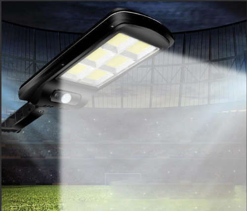 120 LED Solar Wall/Street Light with Remote Control - 120° Wide Angle - PIR Motion Sensor