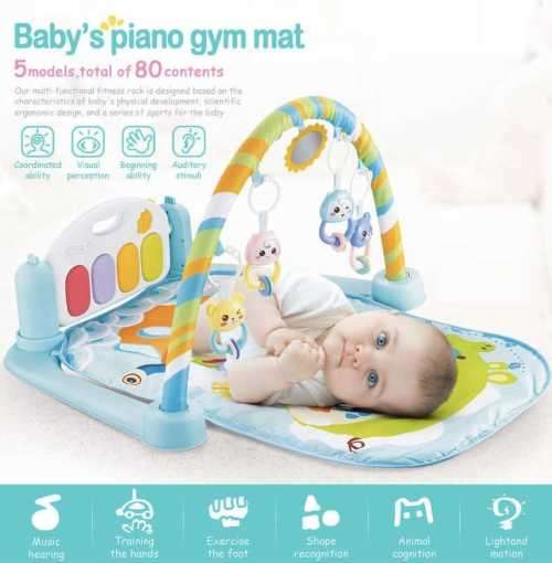 Baby 5-in-1 Piano Activity Gym Developing Mat