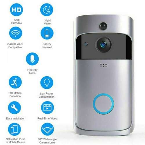 Wireless Wifi Doorbell Camera : Let You Answer The Door No Matter Where You Are!