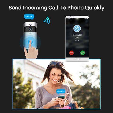 Wireless Wifi Doorbell Camera : Let You Answer The Door No Matter Where You Are!