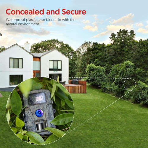 12MP Waterproof Game Trail Hunting Camera - IR Night Vision - HD Video Function