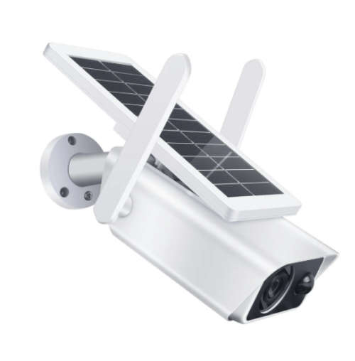 Solar Charged WIFI Dome Camera with Adjustable Solar Panel - 2MP - 1080P HD - Two Way Audio