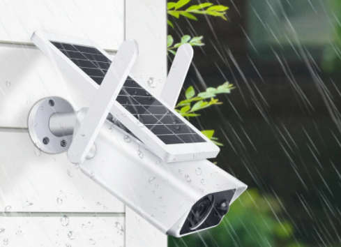 Solar Charged WIFI Dome Camera with Adjustable Solar Panel - 2MP - 1080P HD - Two Way Audio