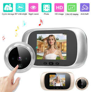 Smart 2.8 Inch LCD Digital Peephole Door Viewer - Wide Vision Angle - Built In Memory - Night Vision
