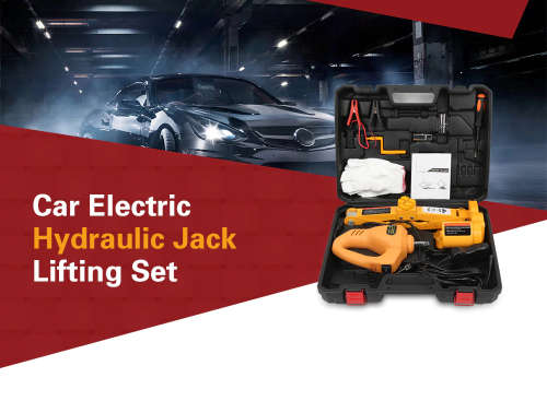 2 Ton Automotive Electric Scissor-Type Car Jack & 12V Impact Wrench Combo Set - Great Investment!