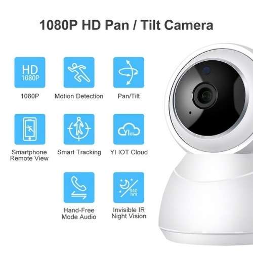 Full HD PTZ IP Camera - WiFi - Two Way Audio - IR Night Vision - Motion Detection